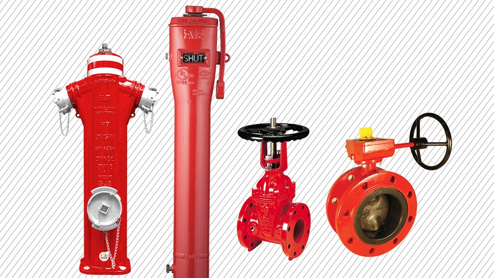 Produits approuvé par UL/FM hydrant, indicateur de post, vanne à opercule et vanne à papillon